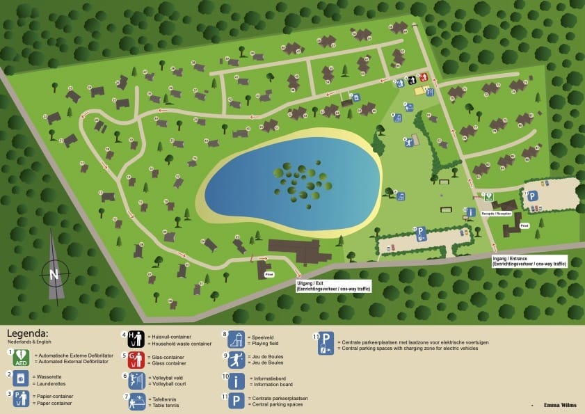 Plattegrond Vosvilla Venzicht