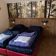 Slaapkamer van vakantiehuisje Vosseven 19 in Stramproy